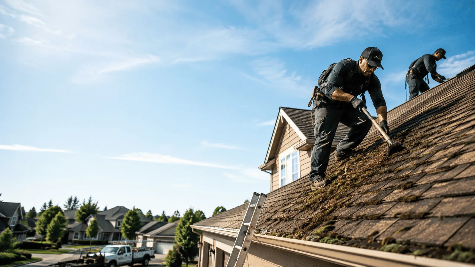 Roof Moss Removal in Springfield, IL near me